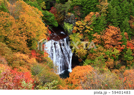 横谷峡　王滝　紅葉 59401483