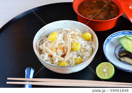 銀杏入り松茸ご飯 銀杏入り松茸ご飯 59401846