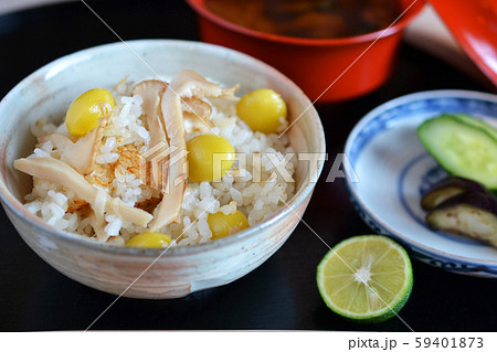 銀杏入り松茸ご飯 59401873