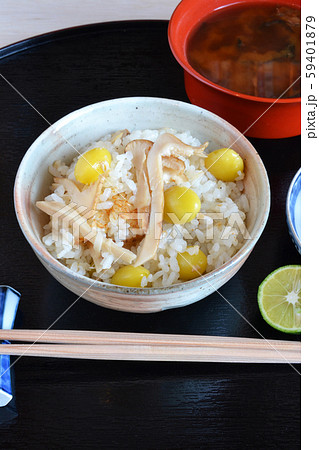 銀杏入り松茸ご飯 銀杏入り松茸ご飯 59401879