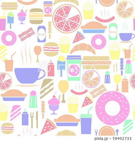fast food seamless pattern background icon. 59402733