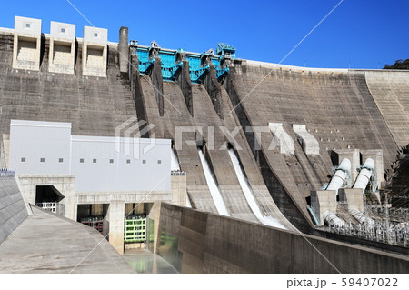 鶴田ダム 点検放流 鶴田ダム 点検放流 59407022