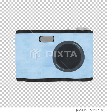 Light blue and black simple camera - Stock Illustration [59407183] - PIXTA