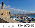 View of marina in Alghero city of the italian island Sardinia 59407245