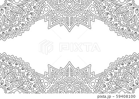 Art for coloring book with pattern and copy space 59408100