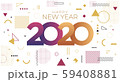 Happy new year 2020 stock illustration 59408881