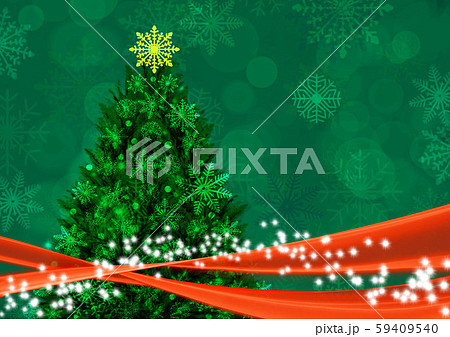 クリスマスツリー 背景イラストのイラスト素材