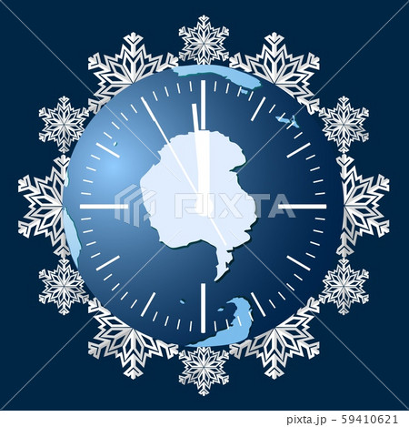 Clock dial on the background of planet Earth Clock dial on the background of planet Earth 59410621