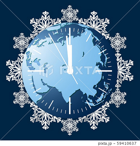 Clock dial on the background of planet Earth Clock dial on the background of planet Earth 59410637
