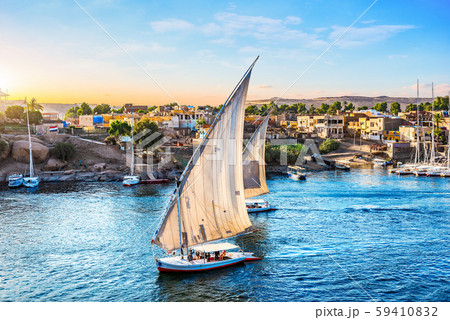 Sunny sunset in Aswan Sunny sunset in Aswan 59410832