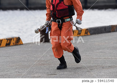地震・津波・防災人命救助訓練 59411540