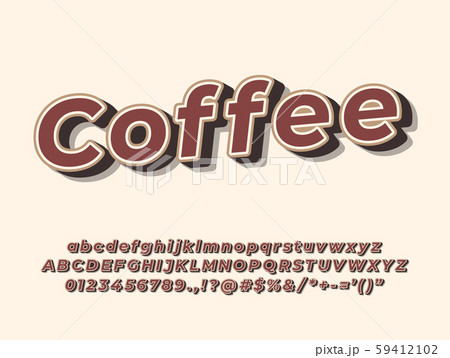 original vintage handcrafted alphabet. retro vector illustration 59412102