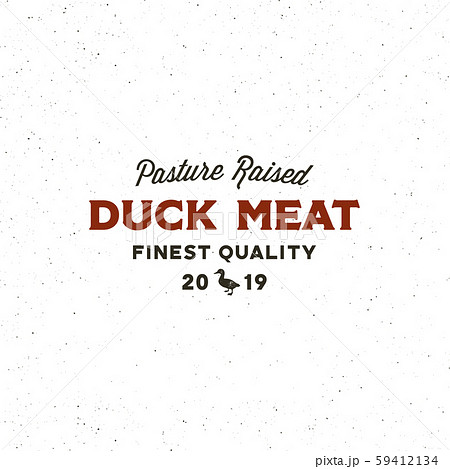 premium fresh duck meat label. retro styled meat shop emblem. vector illustration premium fresh duck meat label. retro styled meat shop emblem. vector illustration 59412134