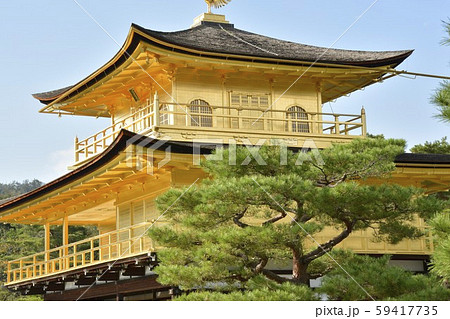 京都府】世界遺産・金閣寺の舎利殿（金閣）の写真素材 [59417735] - PIXTA