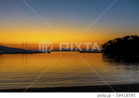 小戸公園の夕日 59418595