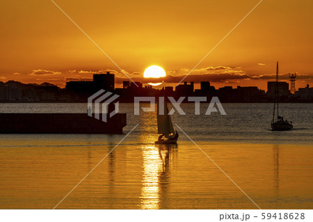 小戸公園の夕日 小戸公園の夕日 59418628