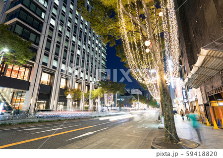 名古屋市伏見 広小路通のイルミネーション　UFJ貨幣資料館　広小路クロスタワー   59418820