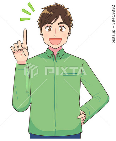 アニメ マンガ 男性 イラスト 私服 大学生 学生 59419392
