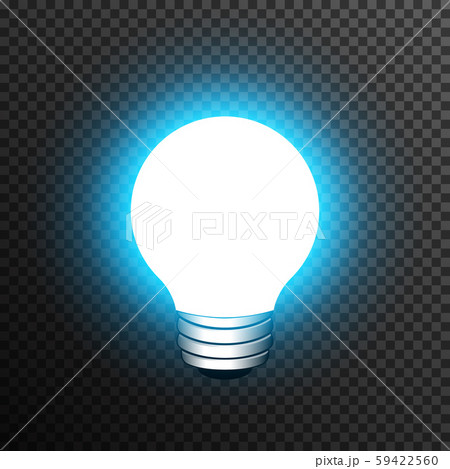 Light bulp lamp realistic decoration vector transparent 59422560