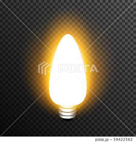 Light bulp lamp realistic decoration vector transparent 59422562