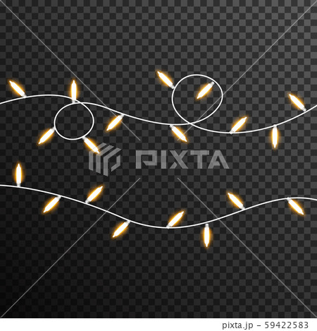 Garland Light bulp lamp christmas decoration vector transparent 59422583