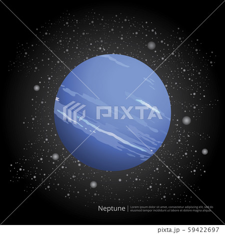 Planet Neptune Vector Illustration 59422697