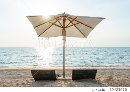 Bed pool on the beach at the sea for summer Bed pool on the beach at the sea for summer 59423616