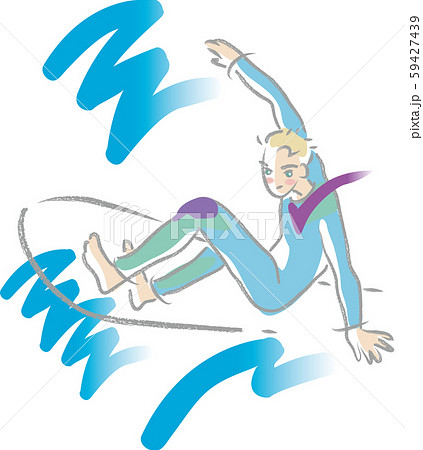 サーフィンをする男性 59427439