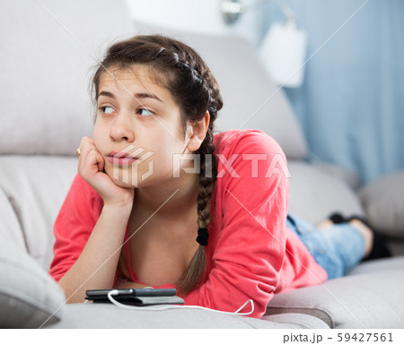 Girl being sad 59427561
