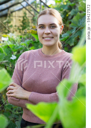 Portrait of woman farmer Portrait of woman farmer 59427572