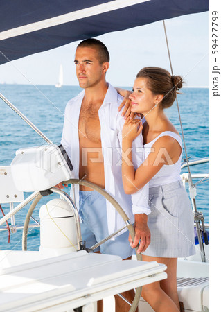 Couple steering yacht Couple steering yacht 59427799