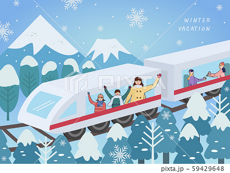 冬 旅行 列車 59429648