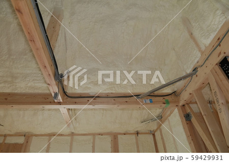 戸建て住宅の吹付け断熱 戸建て住宅の吹付け断熱 59429931