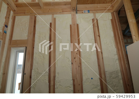 戸建て住宅の吹付け断熱 戸建て住宅の吹付け断熱 59429953