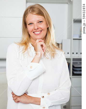 Business lady with positive look Business lady with positive look 59432854