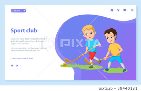 Sport School Club, Boys Playing Field Hockey 59440131
