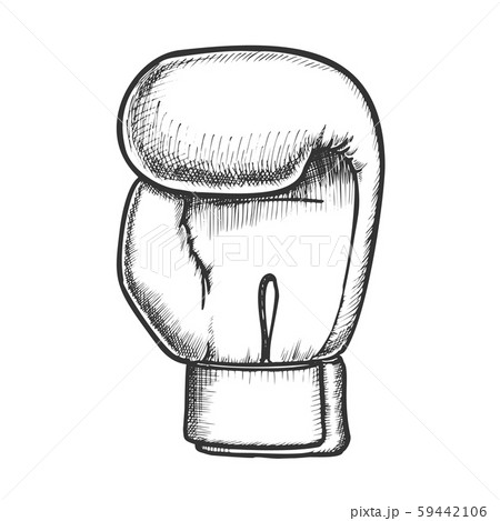 Boxing Glove For Sport Competition Retro Vector 59442106