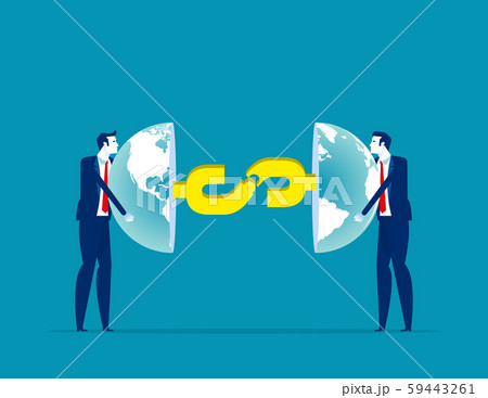 Financial connection. Concept business vector Financial connection. Concept business vector 59443261