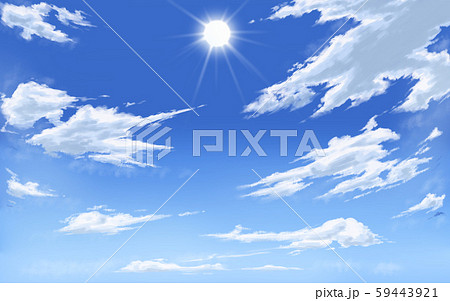 青空 太陽のイラスト素材