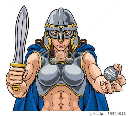 Viking Trojan Celtic Knight Golf Warrior Woman 59444018