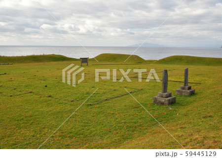 北海道函館市銭亀沢で志海苔館跡の風景を撮影 59445129