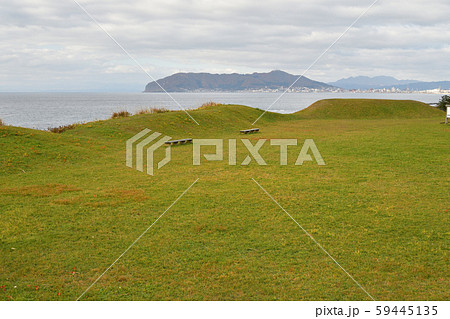 北海道函館市銭亀沢で志海苔館跡の風景を撮影 59445135