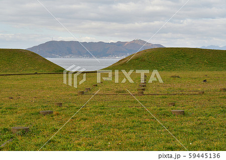 北海道函館市銭亀沢で志海苔館跡の風景を撮影 59445136