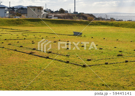 北海道函館市銭亀沢で志海苔館跡の風景を撮影 59445141