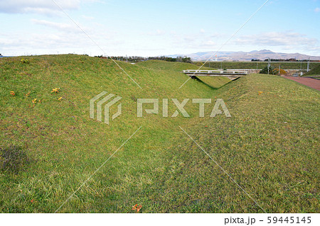 北海道函館市銭亀沢で志海苔館跡の風景を撮影 59445145