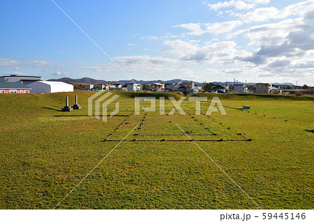 北海道函館市銭亀沢で志海苔館跡の風景を撮影 59445146