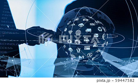 VR 5G AI 人工知能 フィンテック Fintech MaaS ICT ブロックチェーン 3D 59447582