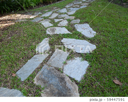 Stone and Leaves walkway texture grunge style Stone and Leaves walkway texture grunge style 59447591