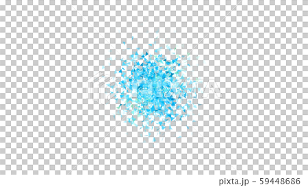 CGパーティクル　ライアングルの紙吹雪 59448686