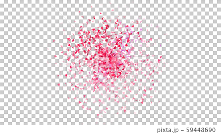 CGパーティクル　ライアングルの紙吹雪 59448690